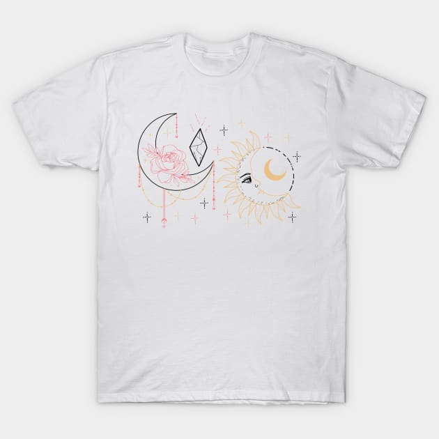 Celestial Moon & Sun T-Shirt by Venus Complete